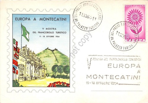 Cartolina - Postcard - Montecatini - V Mostra Francoboll - …