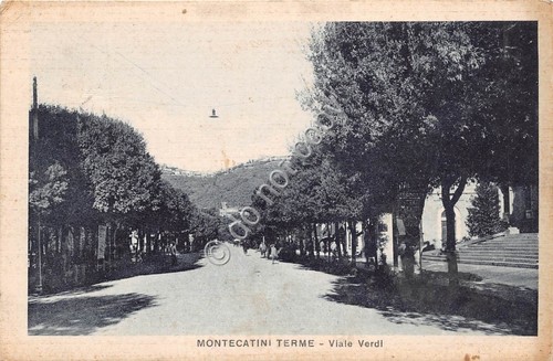 Cartolina - Postcard - Montecatini Terme Viale Verdi Animata 1931 …