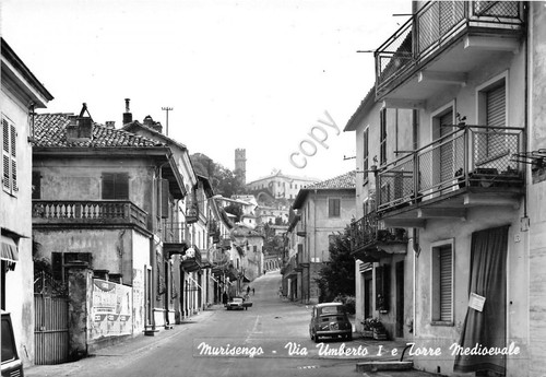 Cartolina - Postcard - Murisengo - Via Umberto I - …