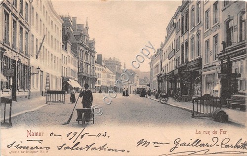 Cartolina - Postcard - Namur - La Rue de Fer …