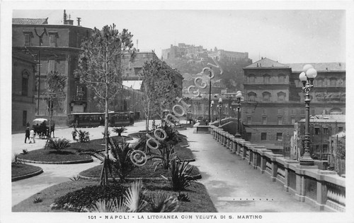 Cartolina - Postcard - Napoli - Litoranea con veduta S. …