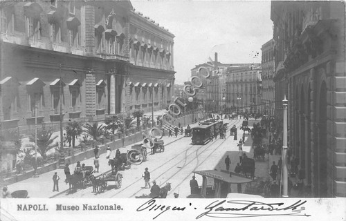 Cartolina - Postcard - Napoli - Museo Nazionale - Carrozze …