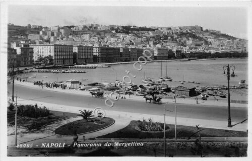 Cartolina - Postcard - Napoli - Panorama da Mergellina - …