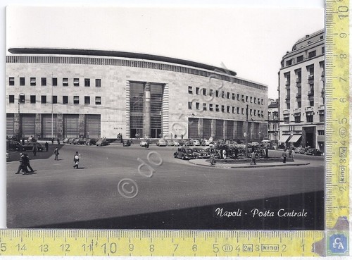 Cartolina - Postcard - Napoli - Posta Centrale - auto …
