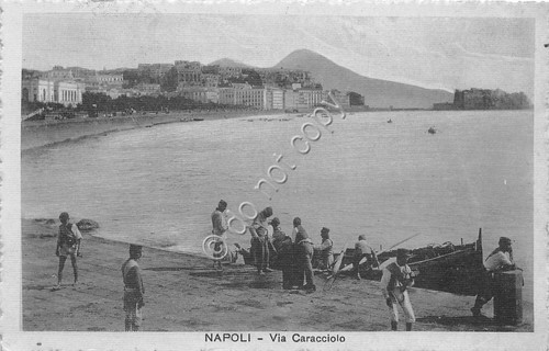 Cartolina - Postcard - Napoli - Via Caracciolo - Animata …