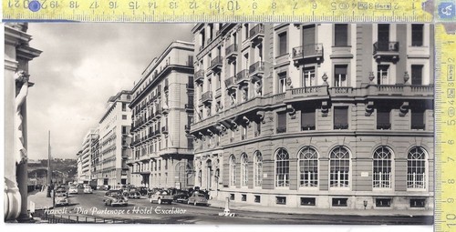 Cartolina - Postcard - Napoli - Via Partenope - Hotel …