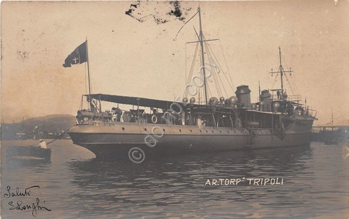 Cartolina - Postcard - Nave - Torpediniere Tripoli - VG