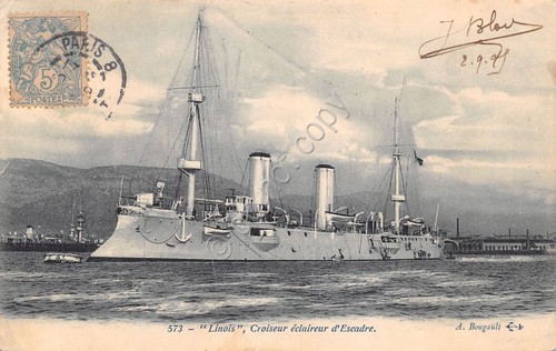 Cartolina - Postcard - Nave Linois - Incrociatore di squadra …