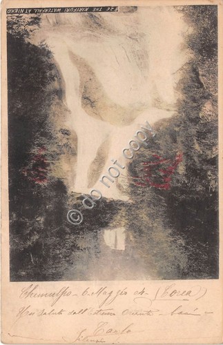 Cartolina - Postcard - Nikko Kirifuri Waterfall Timbro R. Nave …