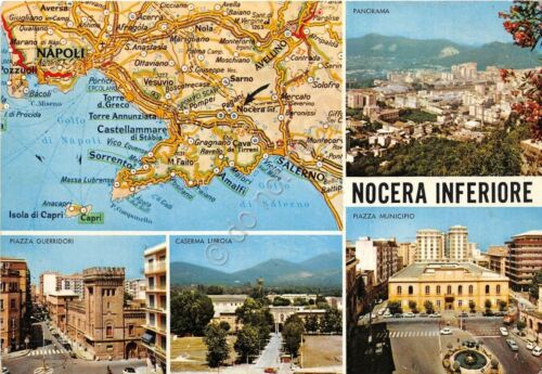 Cartolina - Postcard - Nocera Inferiore - Vedutine - Mappa …