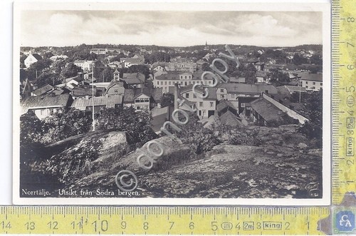 Cartolina - Postcard - Norrtalje - Utsikt fran Sodra Bergen …