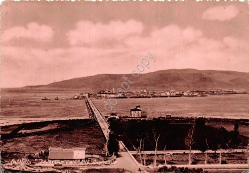Cartolina - Postcard - Orbetello - Panorama dall'Argentario - 1952