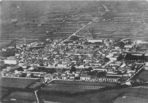 Cartolina - Postcard - Orzinuovi - Panorama dall'alto - 1989