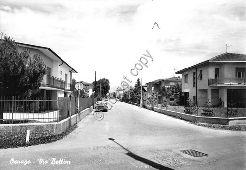 Cartolina - Postcard - Osnago - Via Bellini - anni …