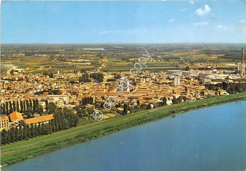 Cartolina - Postcard - Ostiglia Mantova panorama aereo foto Ghedina