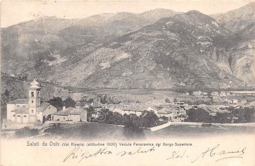 Cartolina - Postcard - Oulx - Panorama da Borgo Superiore …