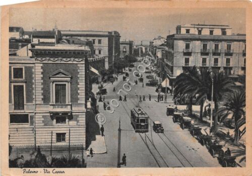 Cartolina - Postcard - Palermo - Via Cavour - Tram …