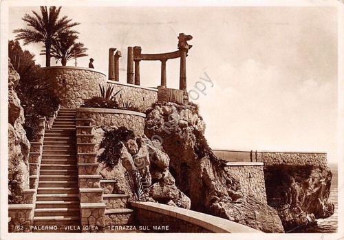 Cartolina - Postcard - Palermo - Villa Igea - Terrazza …