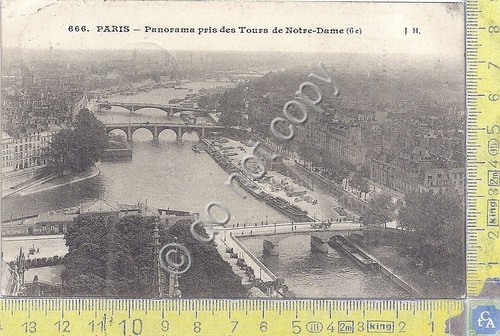 Cartolina - Postcard - Paris - Vue Tours de Notre …