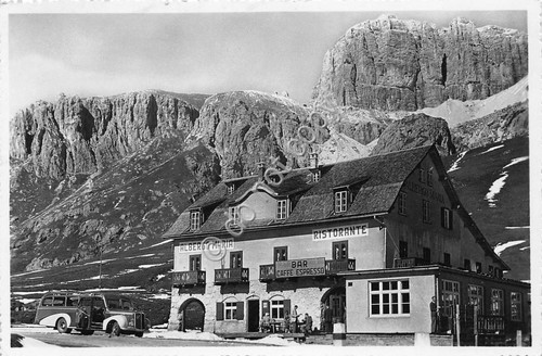 Cartolina - Postcard - Passo Pordoi - Albergo Maria - …