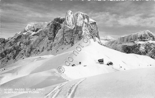 Cartolina - Postcard - Passo Sella - Rifugio Maria Flora …