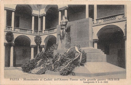 Cartolina - Postcard - Pavia - Monumento ai Caduti dell'Ateneo …