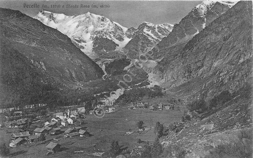Cartolina - Postcard - Pecetto - Panorama - Monte Rosa …