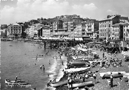 Cartolina - Postcard - Pegli - Spiaggia - amimata - …