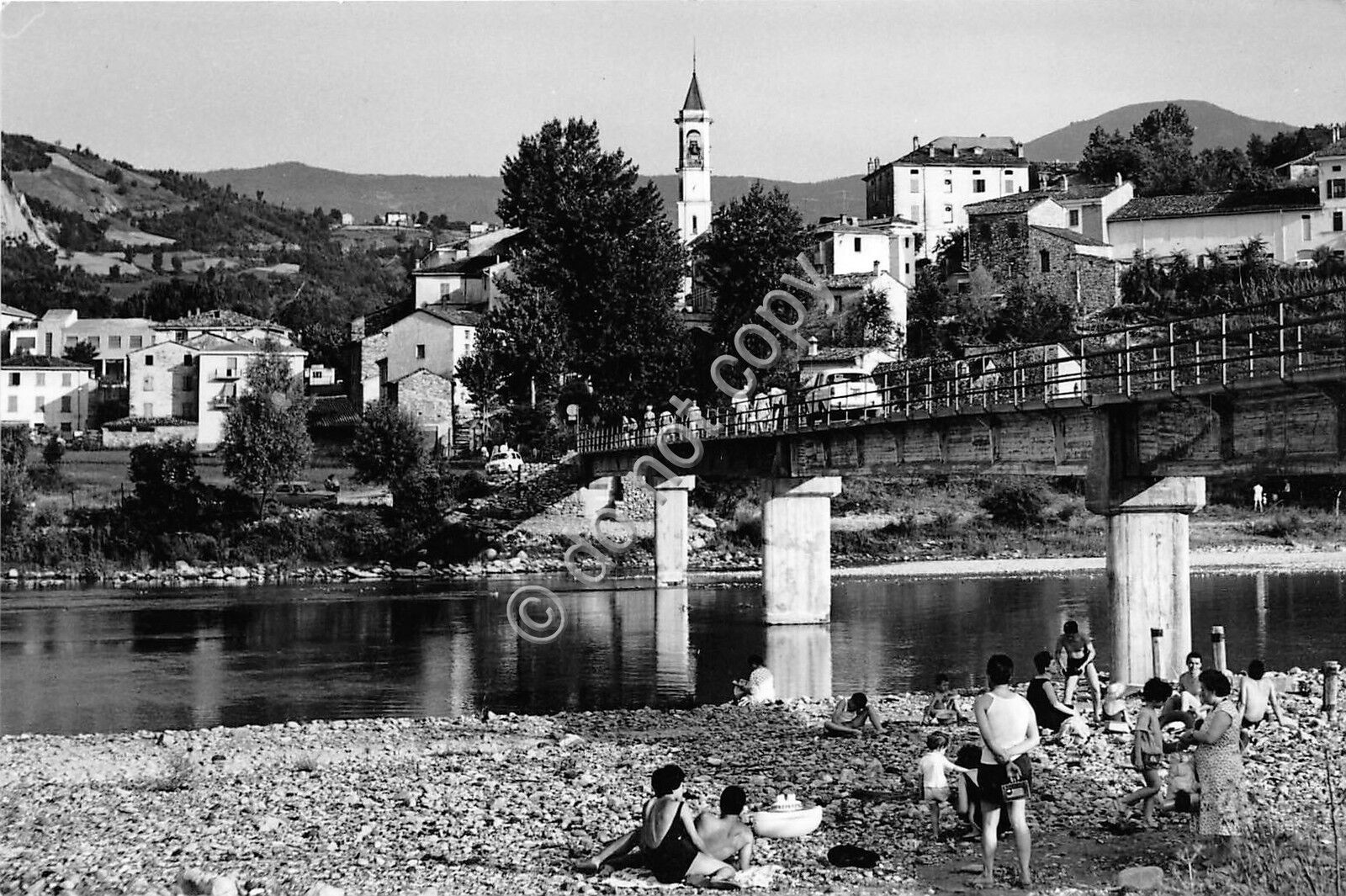 Cartolina - Postcard - Perino - Panorama - Fiume - …