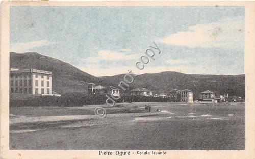 Cartolina - Postcard - Pietra Ligure - Veduta Levante - …