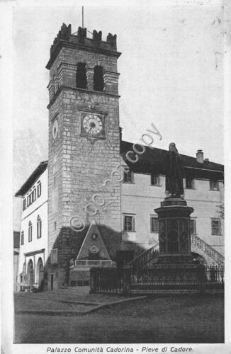 Cartolina - Postcard - Pieve di Cadore - Palazzo Comunità …