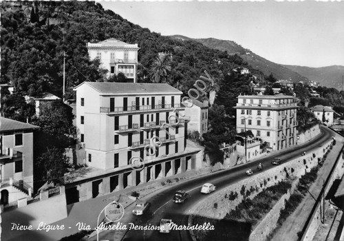 Cartolina - Postcard - Pieve Ligure - Pensione Maristella - …