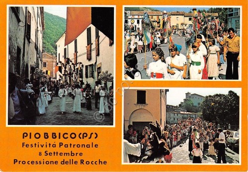 Cartolina - Postcard - Piobbico - Festività Patronale - Processione …