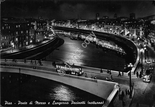 Cartolina - Postcard - Pisa - Ponte di Mezzo - …