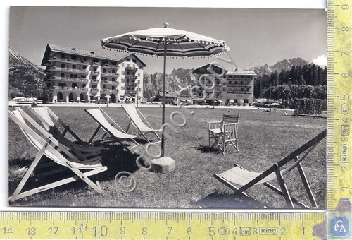 Cartolina - Postcard - Pocol giardino ombrelloni anni '40 (Belluno)