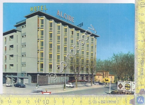Cartolina - Postcard - Poggibonsi - Hotel Alcide - anni …