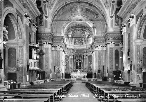 Cartolina - Postcard - Poggio Rusco - Chiesa S. Maria …