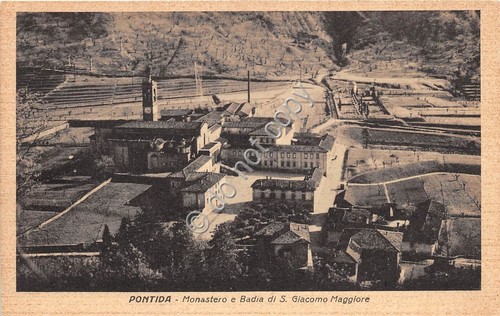 Cartolina - Postcard - Pontida Monastero e Badia S. Giacomo …
