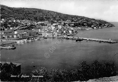 Cartolina - Postcard - Porto Santo Stefano - panorama dall'alto …
