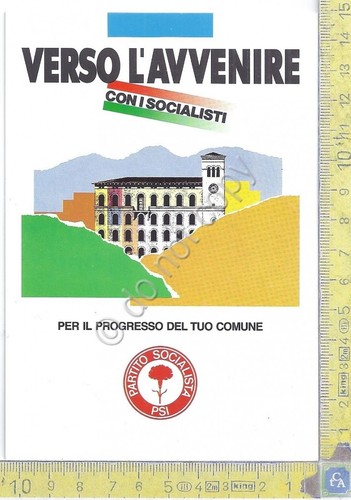 Cartolina - Postcard - Pubblicitaria - PSI - Verso l'avvenire …
