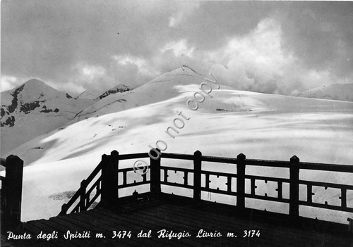 Cartolina - Postcard - Punta degli Spiriti - dal Rifugio …