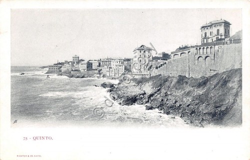 Cartolina - Postcard - Quinto - Panorama dal mare - …