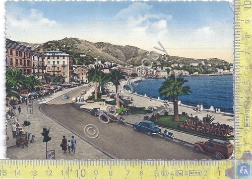 Cartolina - Postcard - Rapallo - Passeggiata - 1952 colorata …