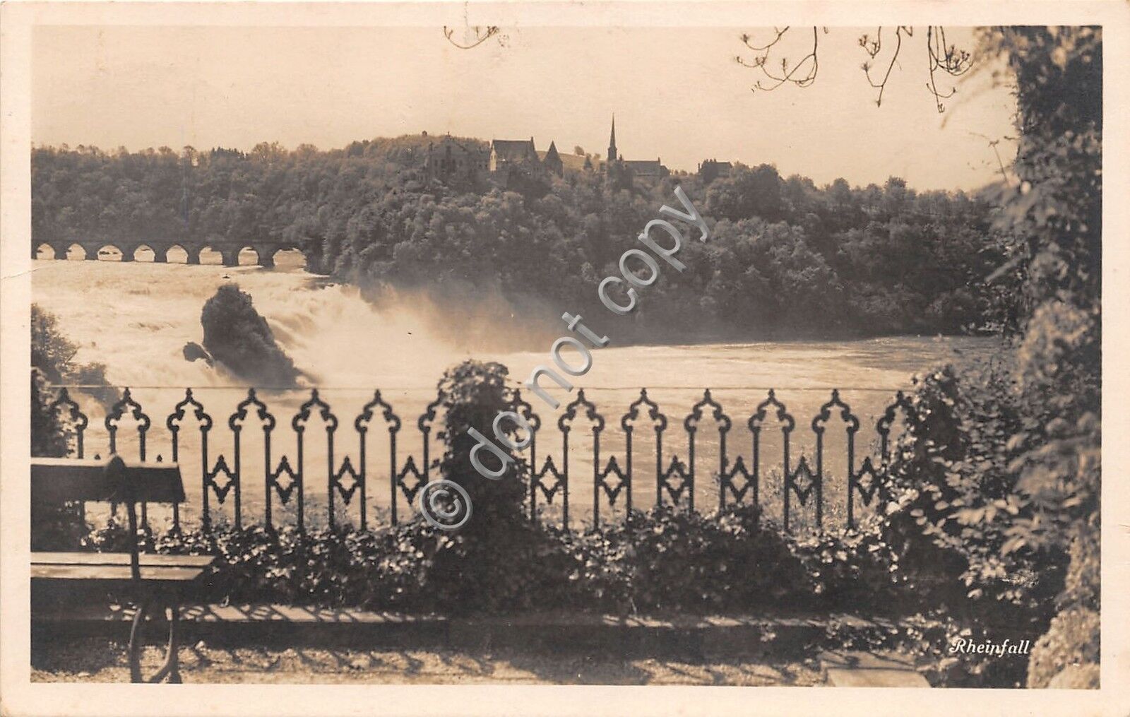 Cartolina - Postcard - Rheinfall - Panorama - anni '20