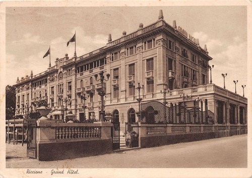 Cartolina - Postcard - Riccione - Grand Hotel - 1937