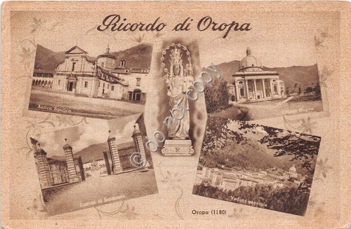 Cartolina - Postcard - Ricordo di - Oropa - Multivisione …