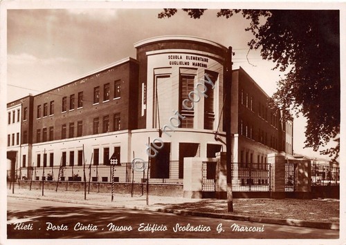 Cartolina - Postcard - Rieti - Edificio Scolastico Marconi - …