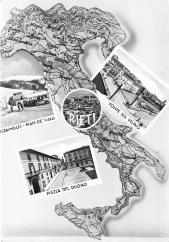 Cartolina - Postcard - Rieti - saluti da - Centro …