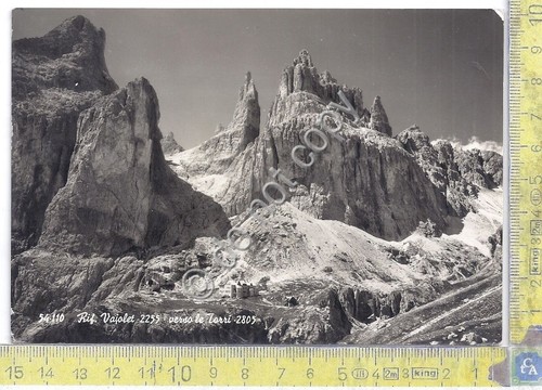 Cartolina - Postcard - Rif Vajolet - verso le Torri …
