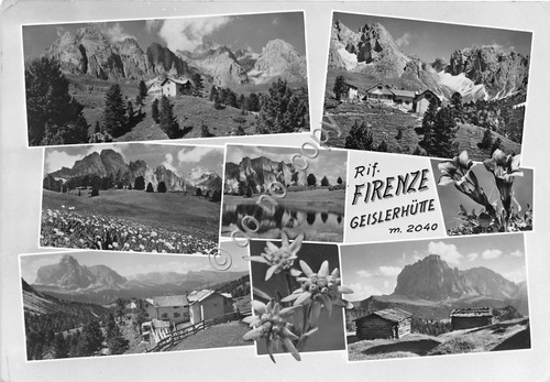 Cartolina - Postcard - Rifugio Firenze - Vedutine - stelle …